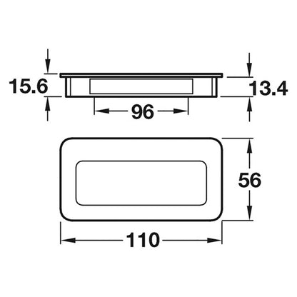 INSET HANDLE 110x56x15.6 ZA/MCP