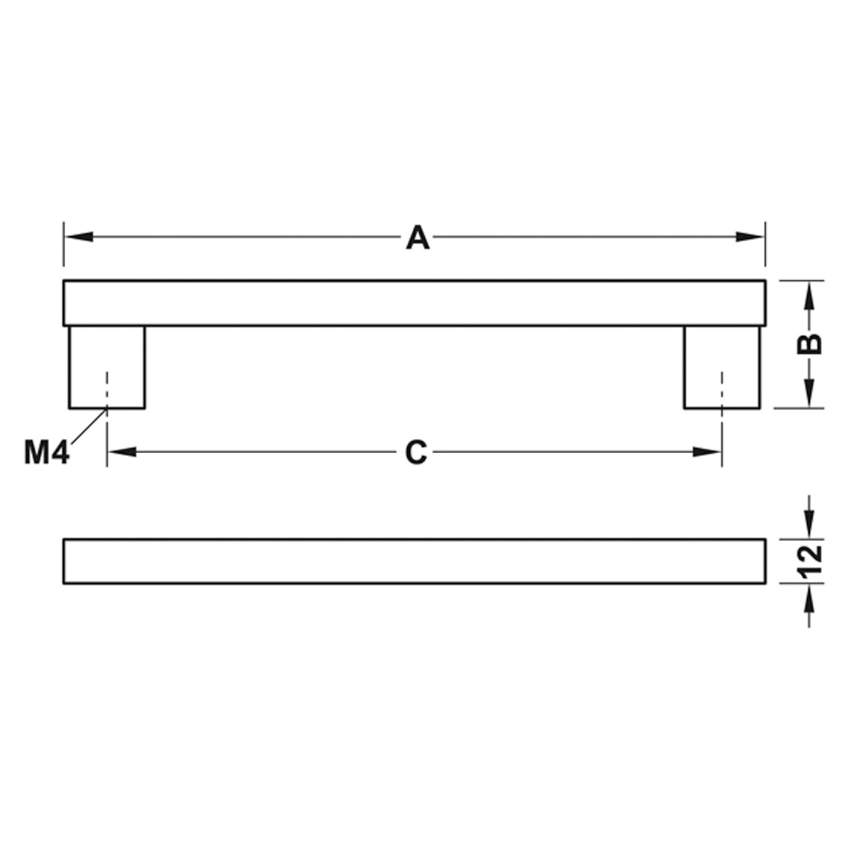 ORLANA BAR HANDLE 288HC ST/BSS