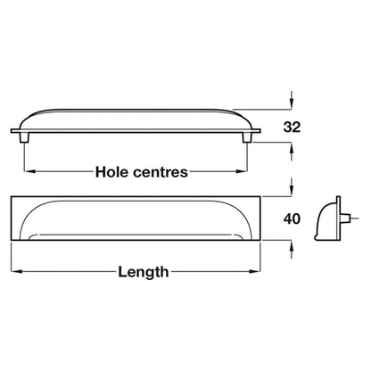QUESLETT CUP HANDLE 96HC BRS/PNI