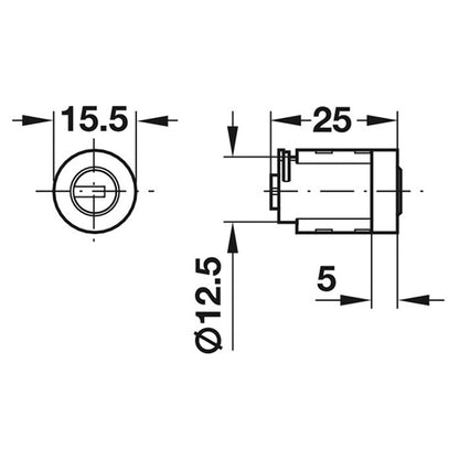 SY3K STANDARD MASTKEY CYL CORE PIN