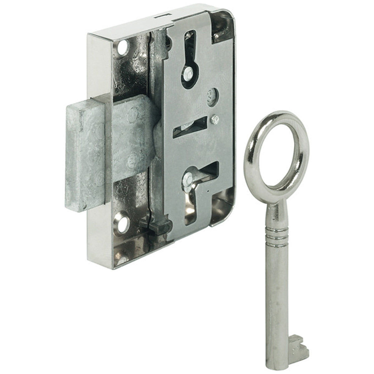 LEVER RIM LOCK+ST DBOLT 30 ST/PNP
