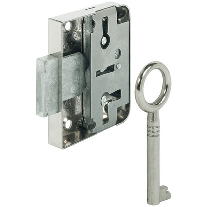 LEVER RIM LOCK+ST DBOLT 30 ST/PNP