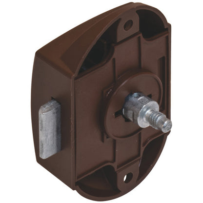 PUSH BUTTON RIM LOCK BS25 77x45 BRN