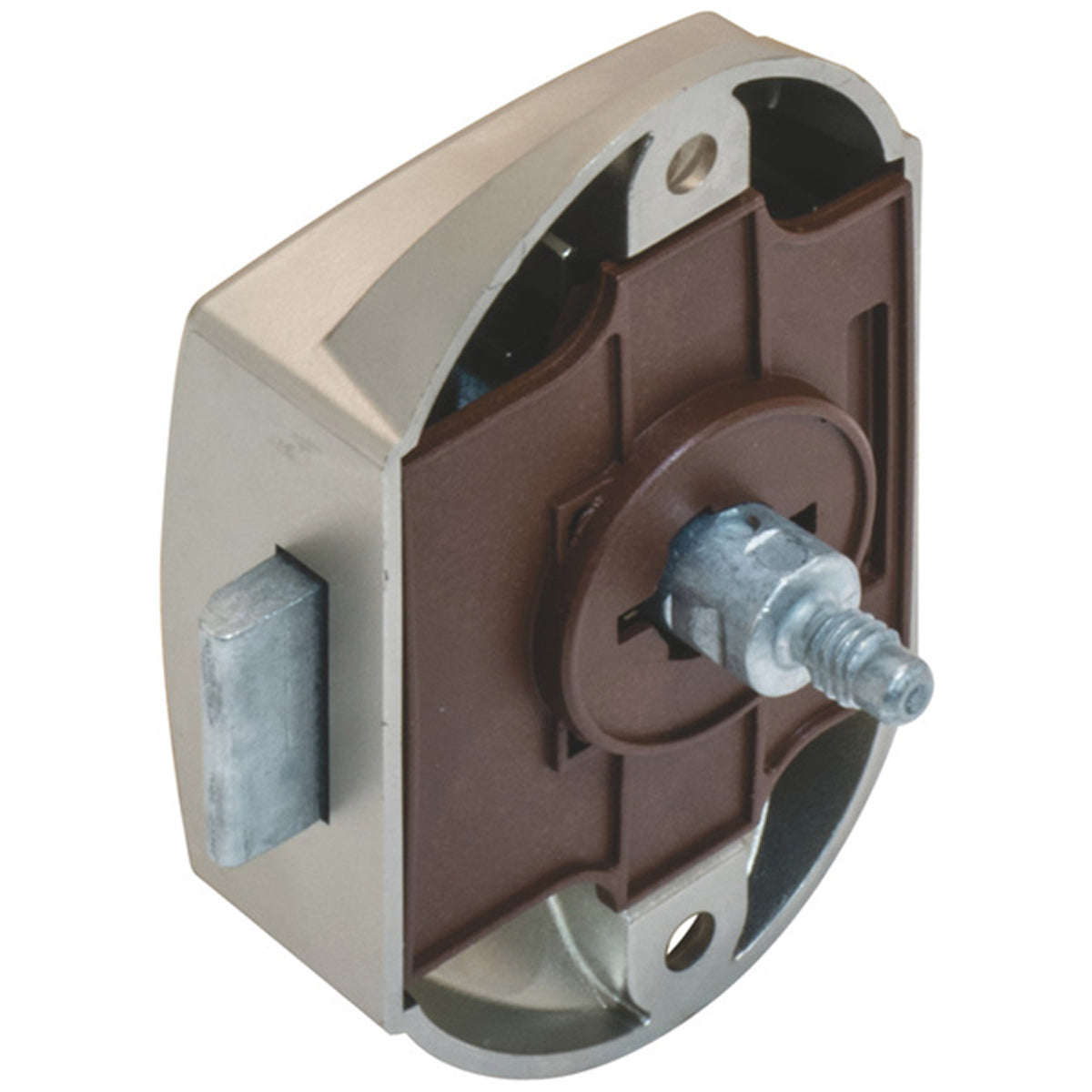 PUSH BUTTON RIM LOCK BS25 77x45 MNI