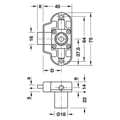 SY3K PICCOLO-NOVA LOCK BS25 RH NP