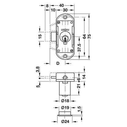 PICCOLO-NOVA LOCK CASE BS15 RH ALI