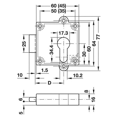 LOCK HOUSING+OC APERTURE ZA/MNP