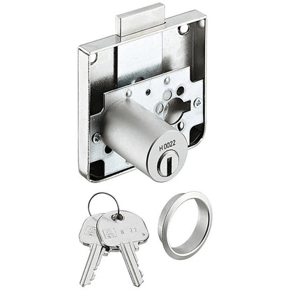 EXTENDED CYLINDER RIM LOCK BS22 RND
