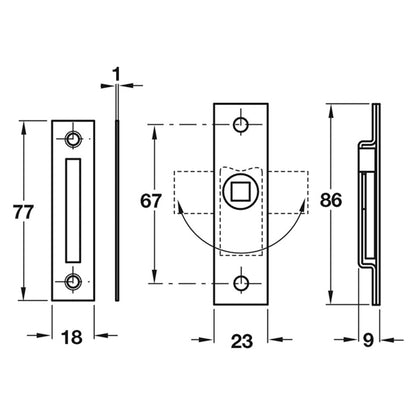 BUDGET RIMLOCK LD SMALL 23x86 ST/ZP