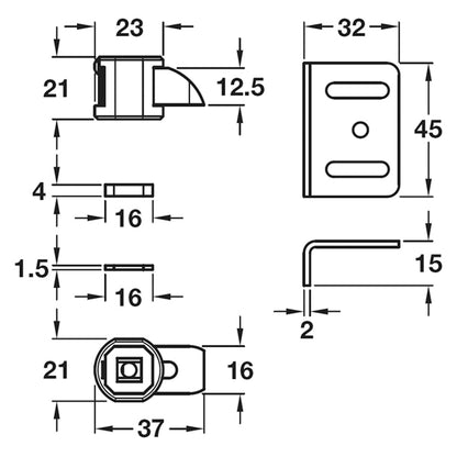 KITLOCK1000+NANO90 SLAM LATCHES