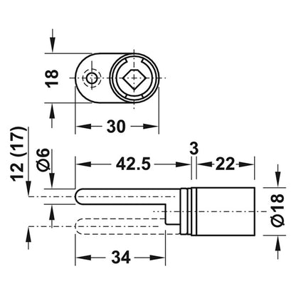 SY3K CENTRAL ROTARY LOCK SING 17TR