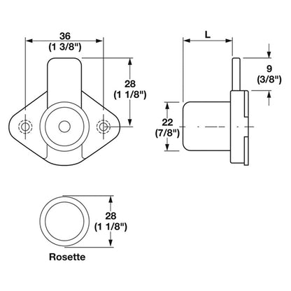 ECONO STD STRAIGHT CAM LOCK A DIFF