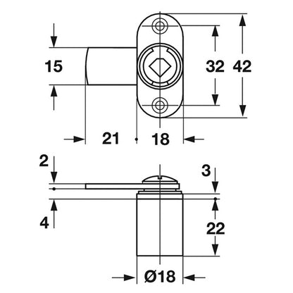 SY3K CAM LOCK CASE CC ZA/NP