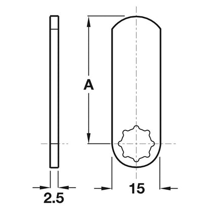 SY3K STRAIGHT CAM 40x15x2.5 GLV