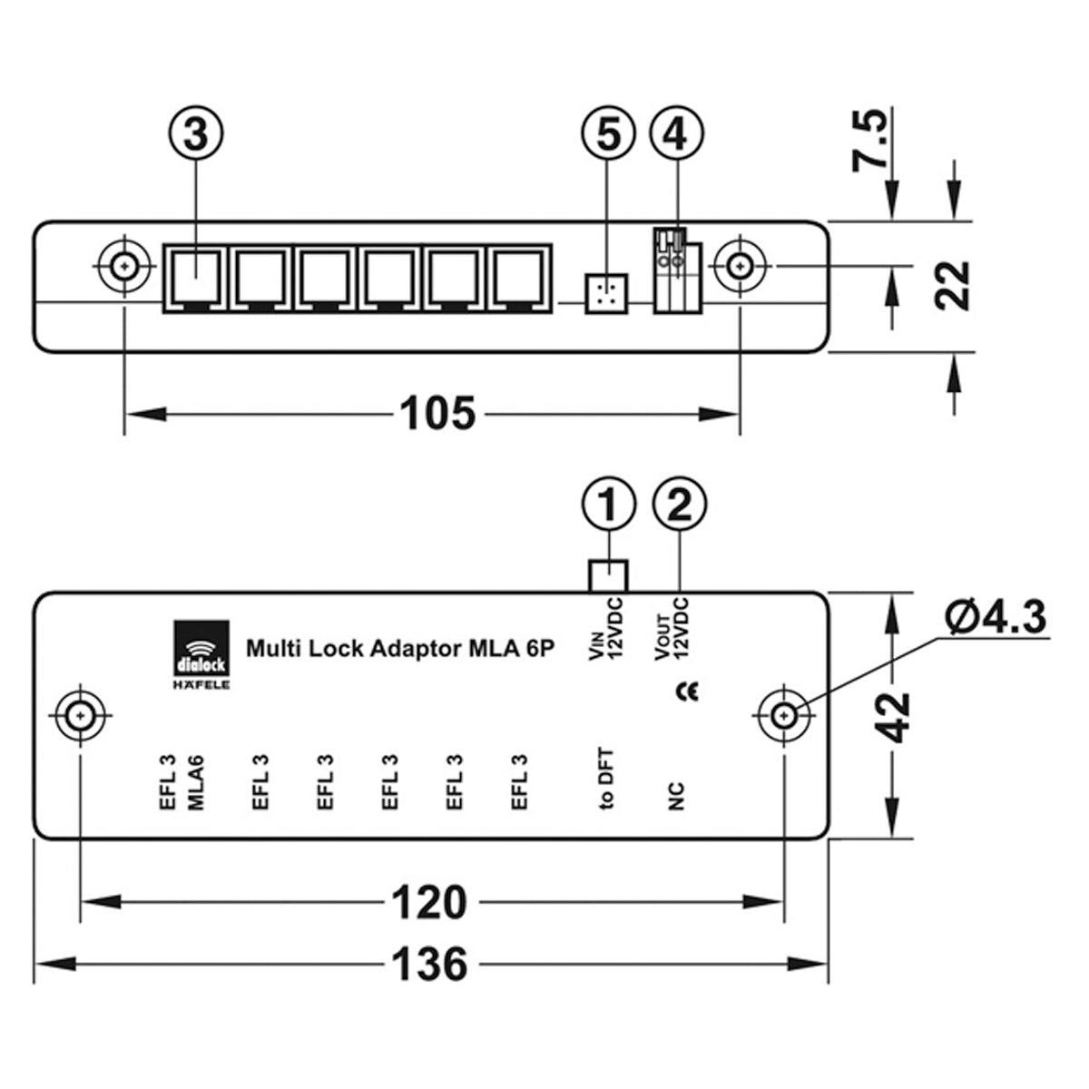 DIALOCK MLA6 MULTILOCKING ADAPTER