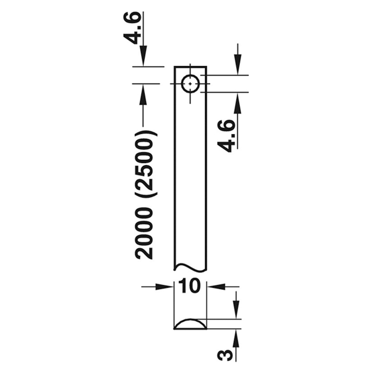 PROFILE ROD SOLID PROF 2000 ST/ZP