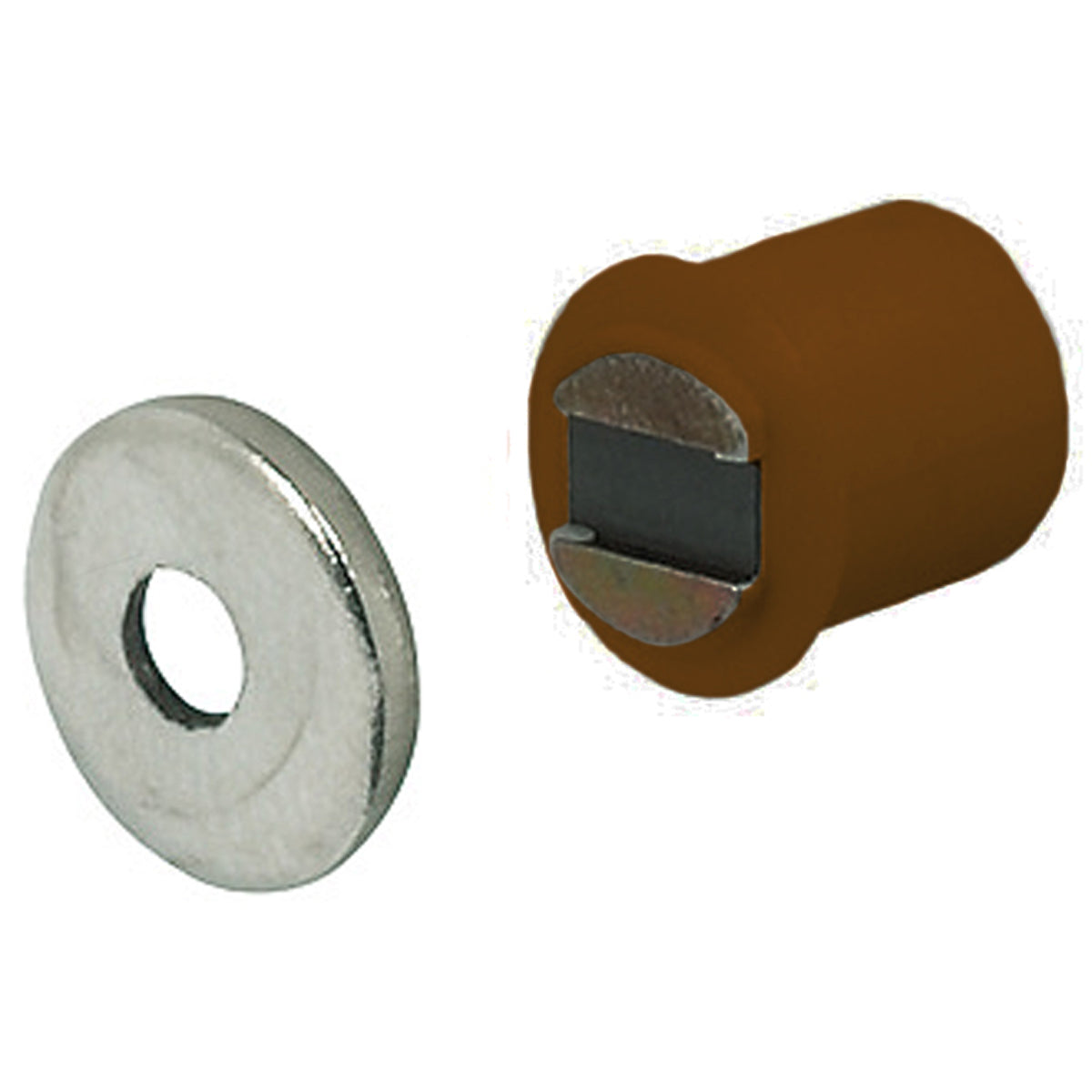 MAGNETIC CATCH FIXED 1.8KG BRN BX10 by HAFELE UK LTD