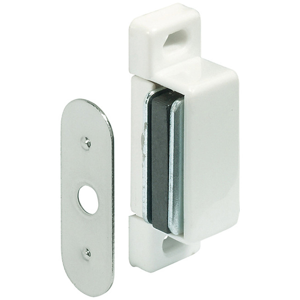 MAGNETIC CATCH FIXED 4KG WHI BX10 by HAFELE UK LTD