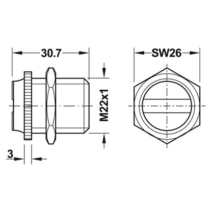 MAGNETIC CATCH FIXED 10KG MET/MET