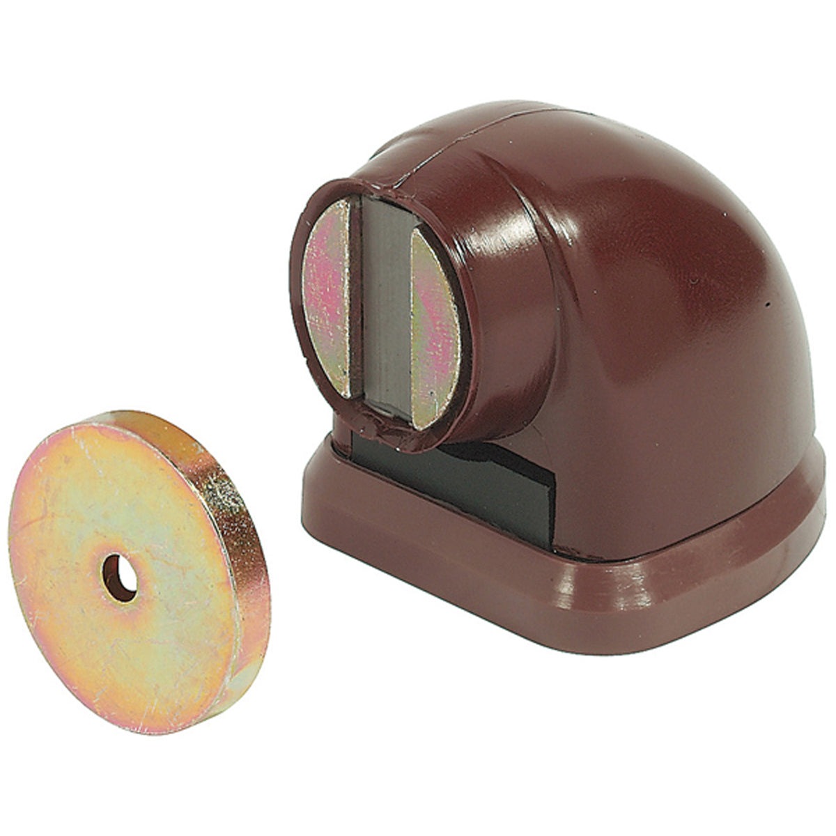 MAGNETIC DOOR STOP HD 20KG PL/BRN by HAFELE UK LTD