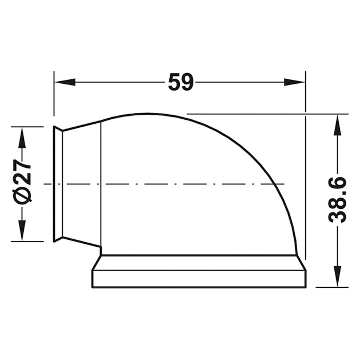 MAGNETIC DOOR STOP HD 20KG PL/BRN