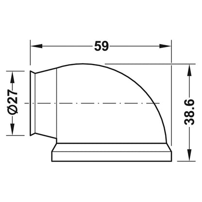 MAGNETIC DOOR STOP HD 20KG PL/BRN