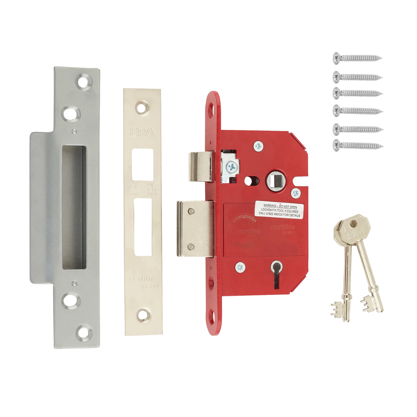ERA Fortress 5 Lever Mortice Sashlock 76mm Satin | DF362-51