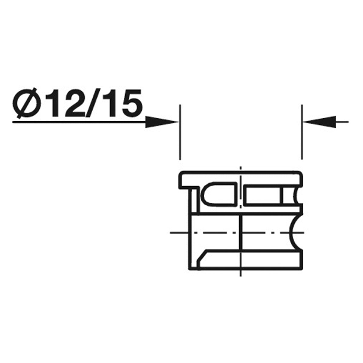 MINIFIX 12 HOUSING -RIM 9.5 BRI x100