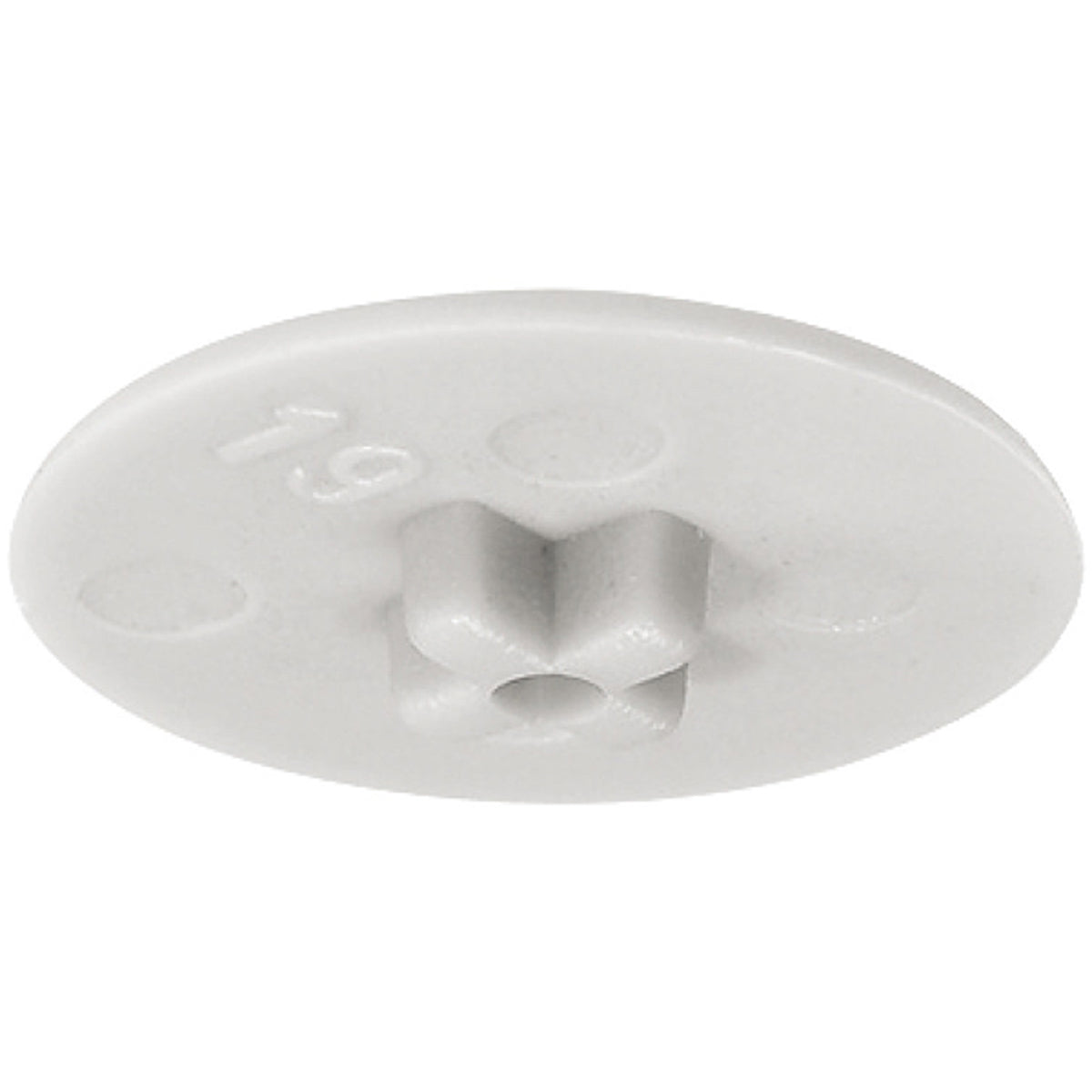 MINIFIX 15 COVER CAP D17 PZ2 WHI x100 by HAFELE UK LTD