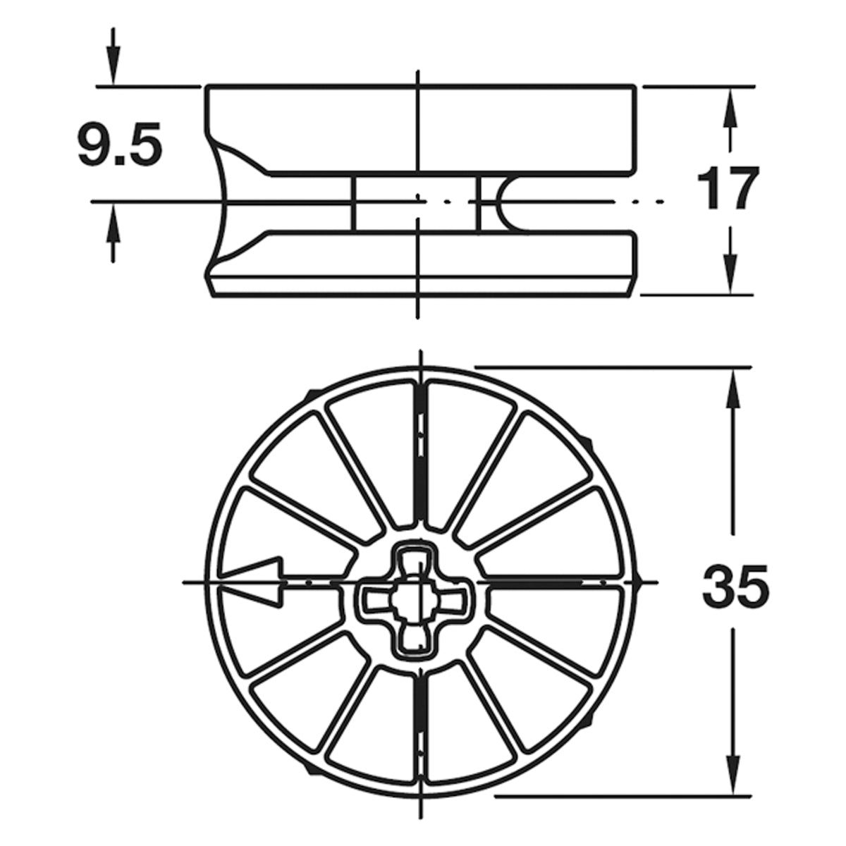 MAXIFIX HOUSING D35x17 SW6 BRI