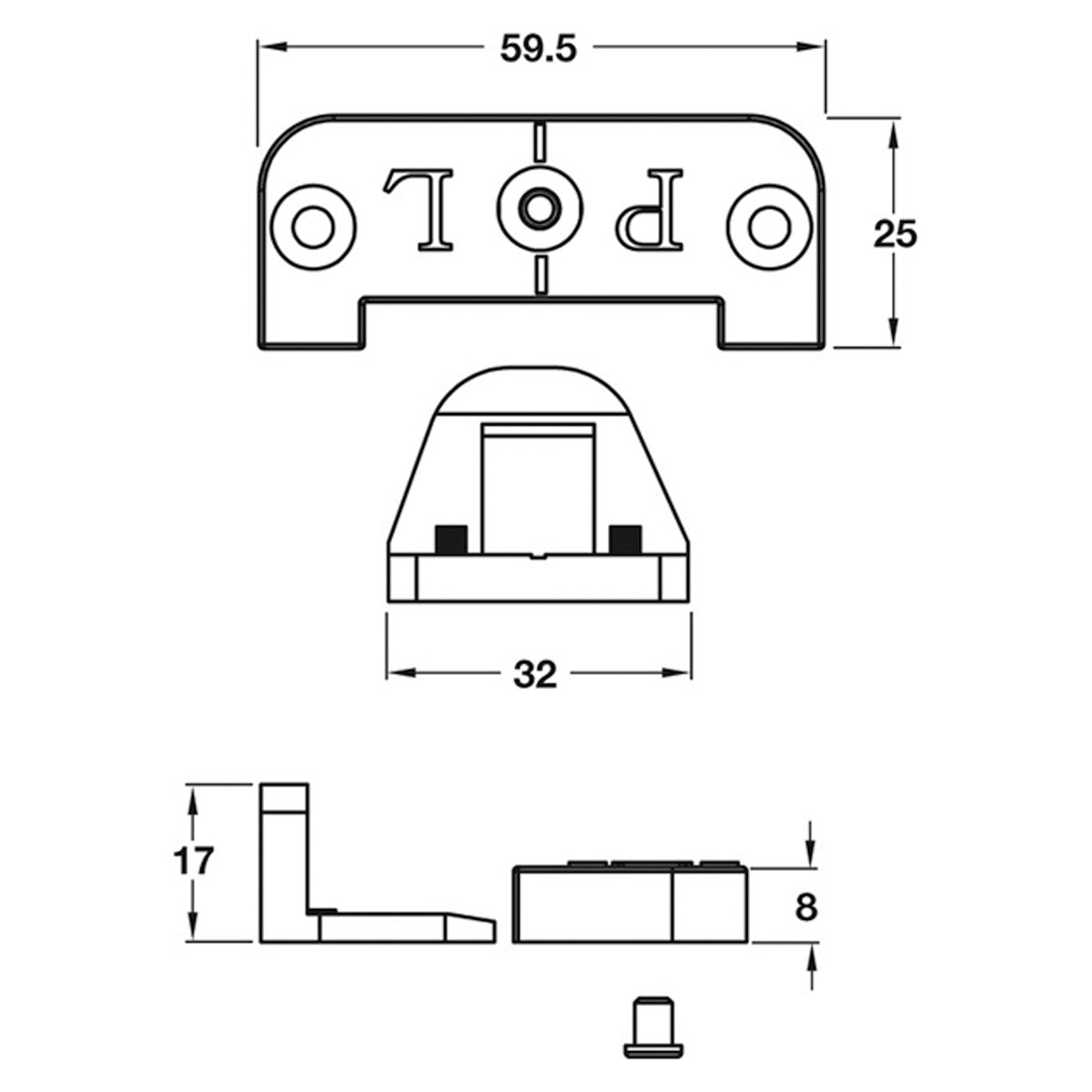 PRO-FIT PANEL LOCKx6 PL/BLK