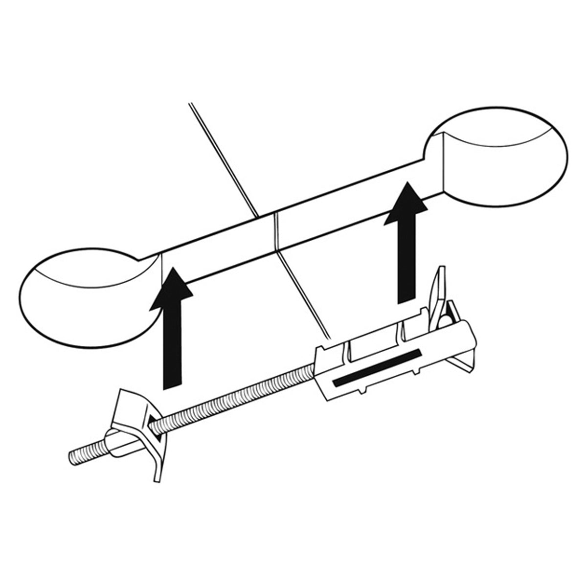 EASIBOLT HOLDER 55x18x16 PL/BLK