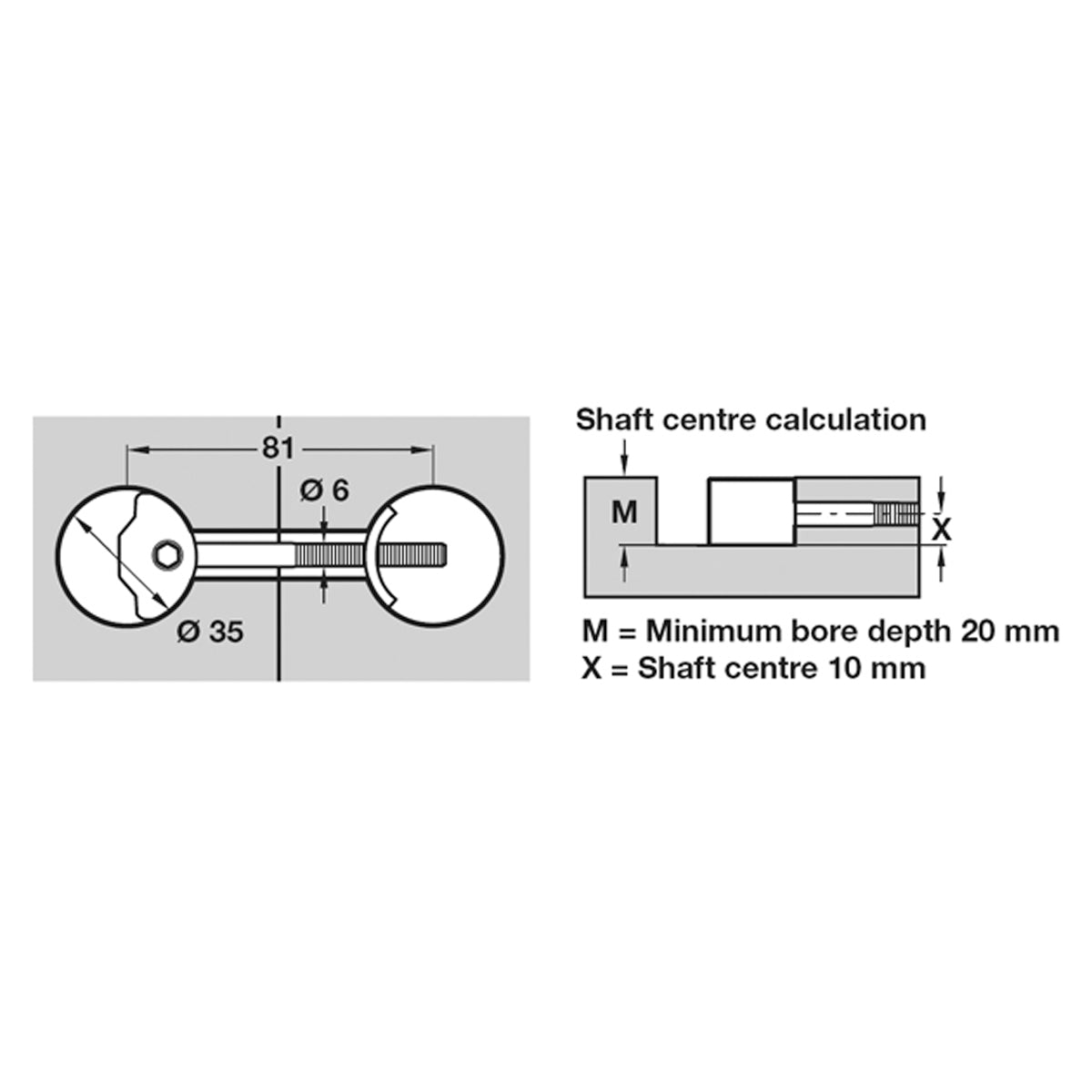 ZIPBOLT WORKTOP CONNECTOR 81 ZP