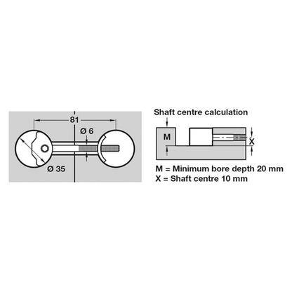 ZIPBOLT WORKTOP CONNECTOR 81 ZP