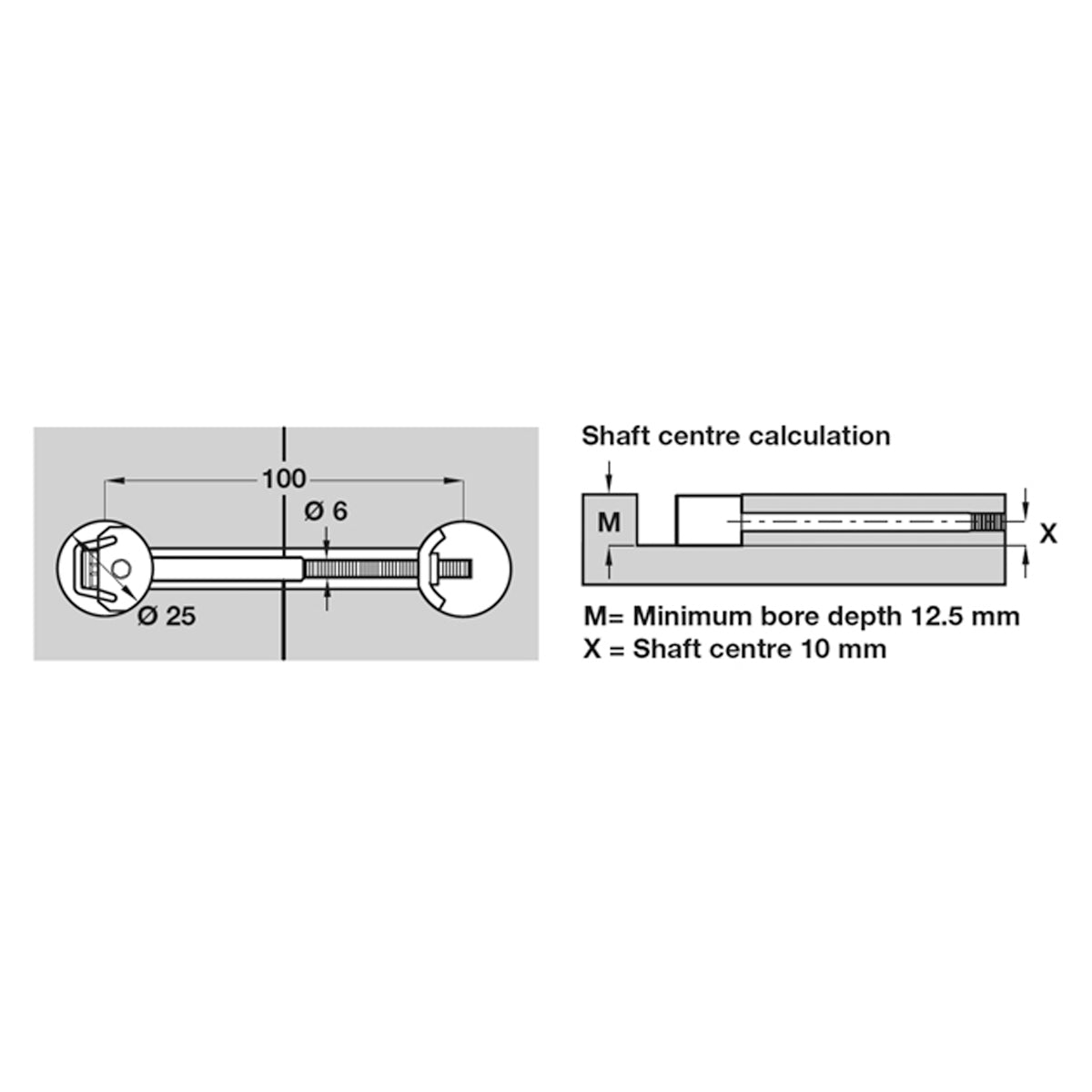 ZIPBOLT WORKTOP CONNECTOR 100 ZP
