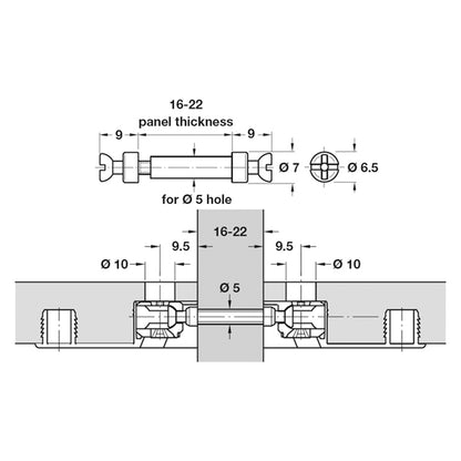 RAFIX-20 TAB DBOLT 16-22 BRI x100
