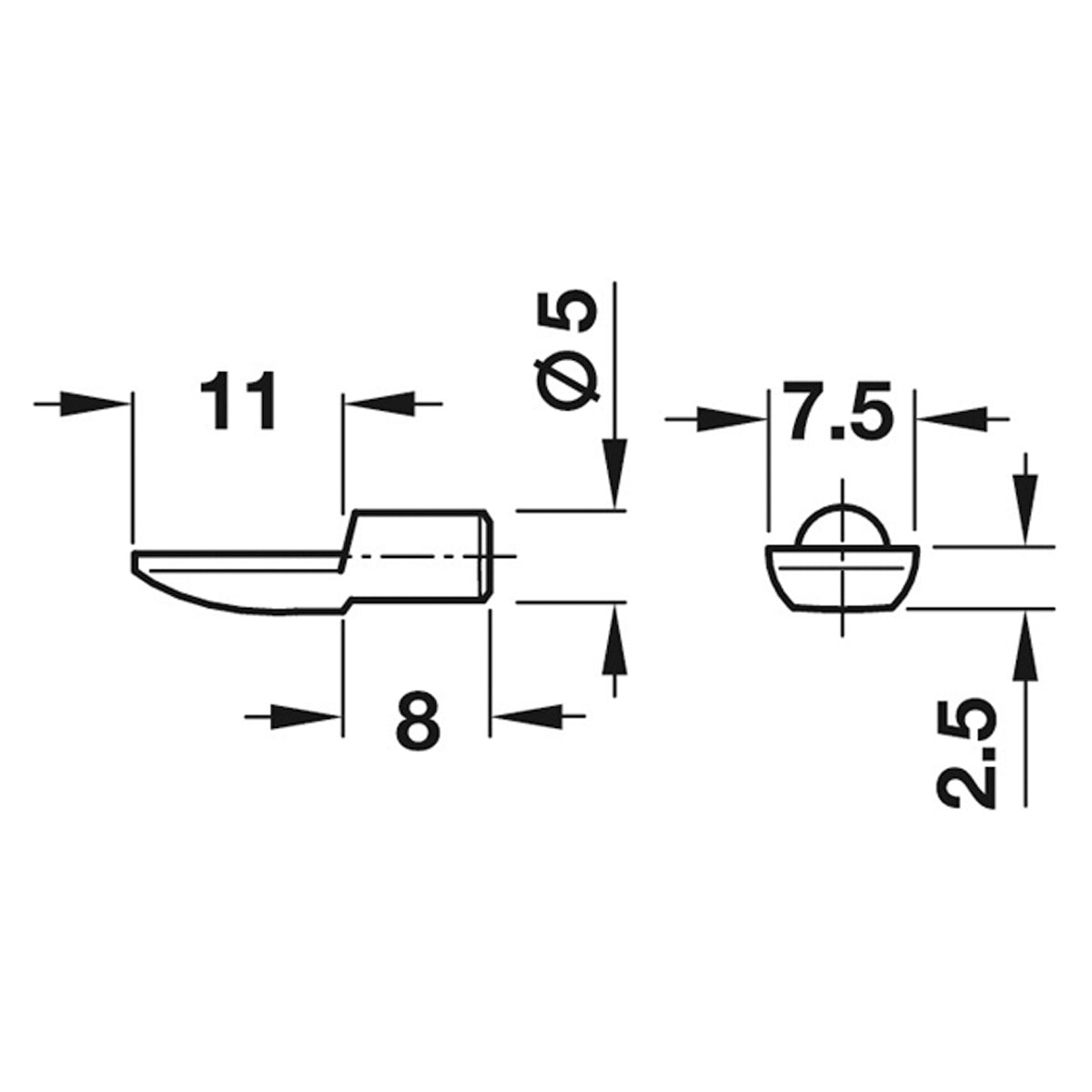 SHELF SUP PLUG SPOON 100KG BNZ BX100