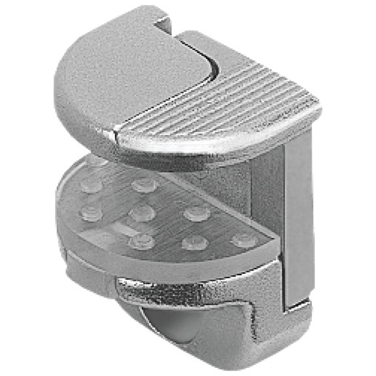 GLASS SHELF SUPPORT SCR 8-12 ZA/NP x10 by HAFELE UK LTD