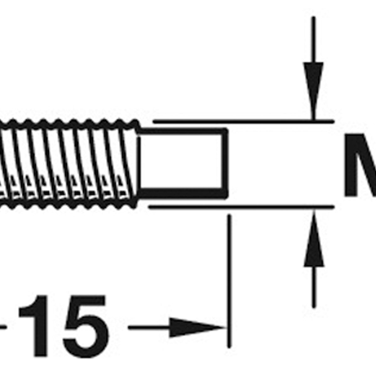 MOUNTING SCREW M4x15 ST/NP BX100