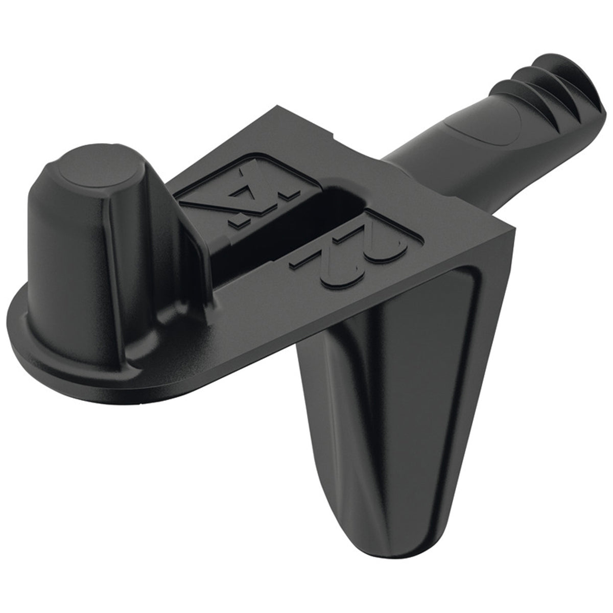 SHELF SUPPORT PLUG D3 6.25KG BLK BX100