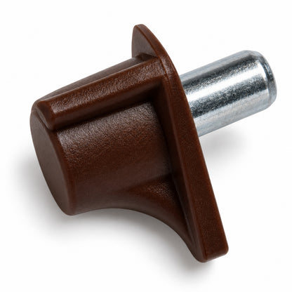 28227107 brown plastic cabinet shelf support plug pin

