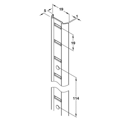 UNIV M PROF STRIP 1829 STST