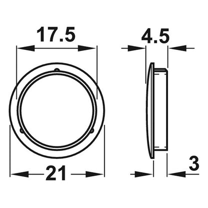 TRASER-6 COVER CAP D20.5x4 ZA/NP