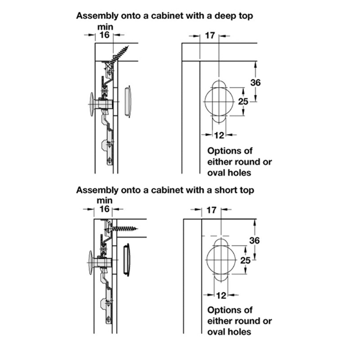 TRASER-8 CABINET HANGER SCREW