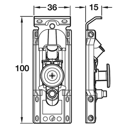 LIBRA H1 CONCEALED CABINET HANGER