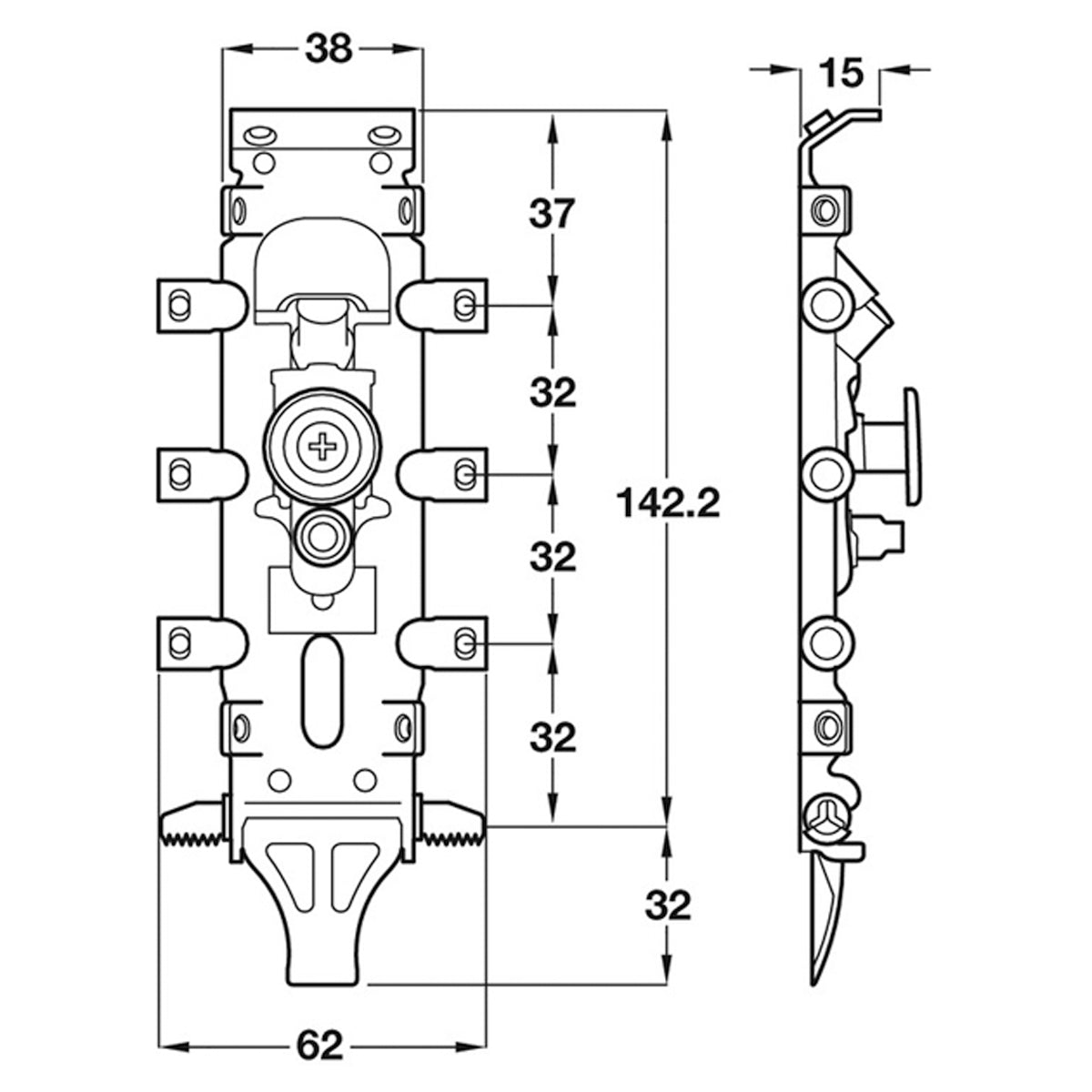LIBRA H2 CONCEALED CABINET HANGER