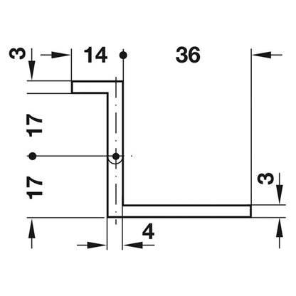NEUFORM HINGE 40 15-16 BRS/PNP