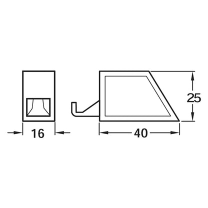 PUSH DOOR CATCH 40x25x16 CATCH