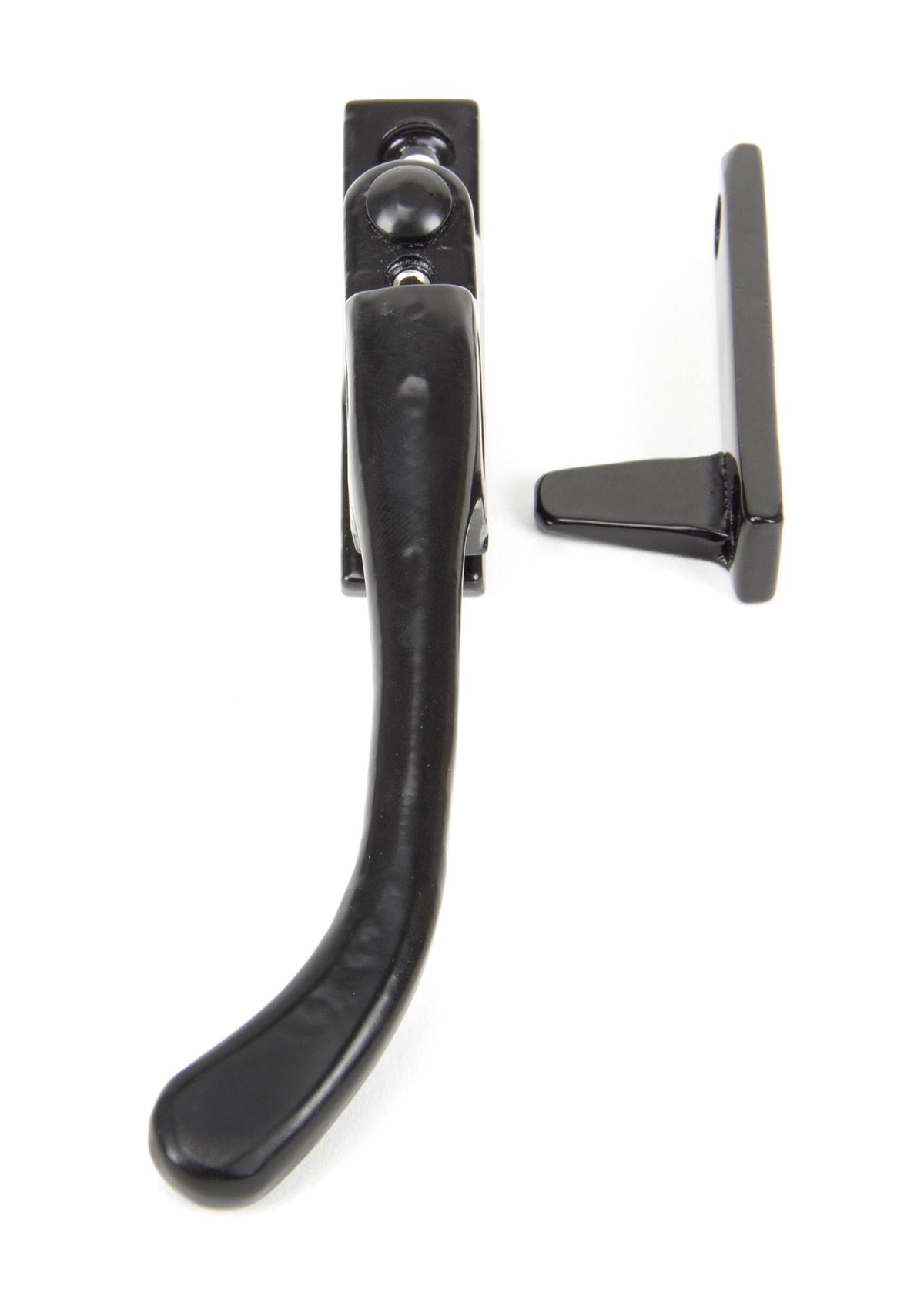 PEARDROP NIGHT VENT FASTENER LH 143x16x35 BLK - 33023 by MARCHES (ANVIL) ARCHITECTURAL HARDWARE