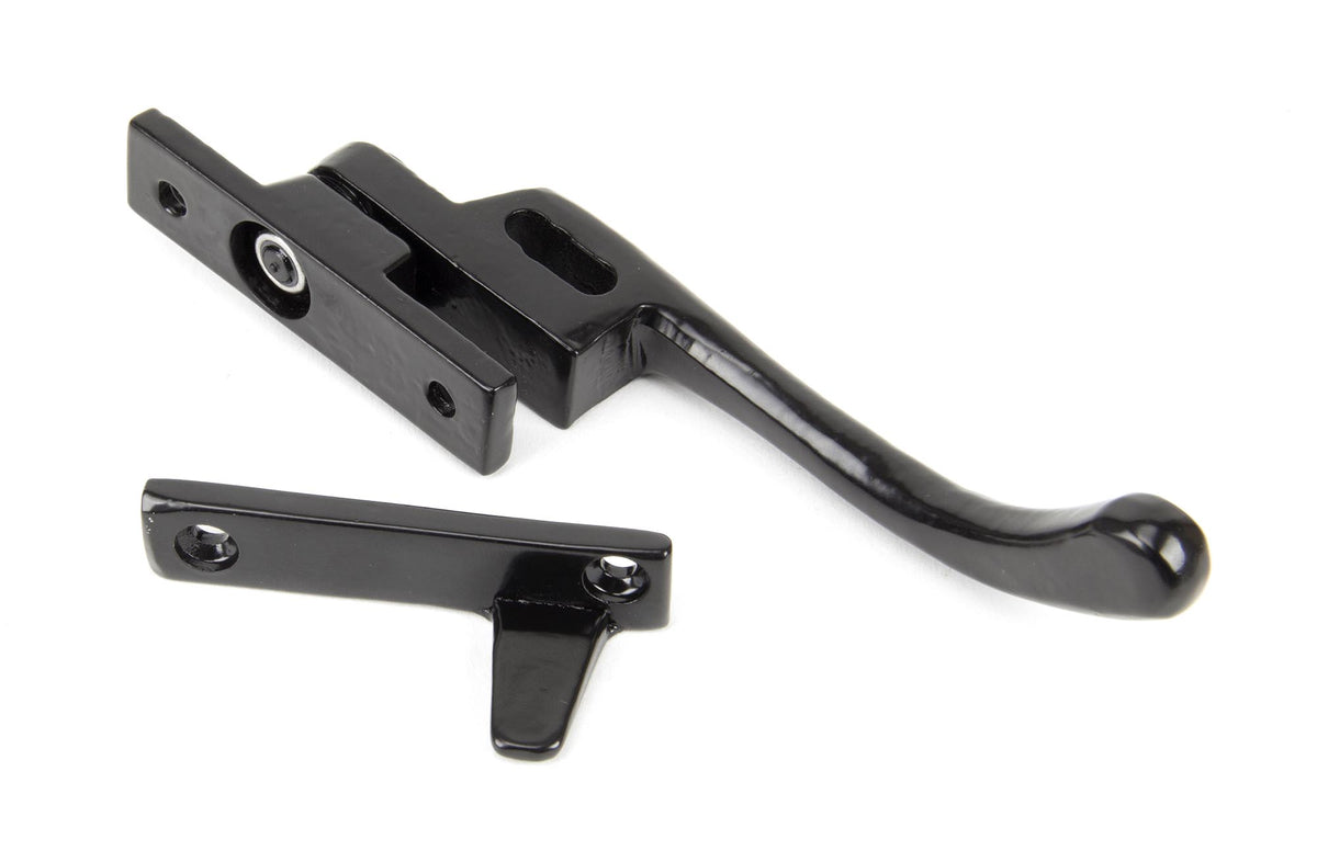 PEARDROP NIGHT VENT FASTENER LH 143x16x35 BLK - 33023 by MARCHES (ANVIL) ARCHITECTURAL HARDWARE